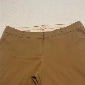 J. Crew Tan Trousers Versatile Cotton Blend